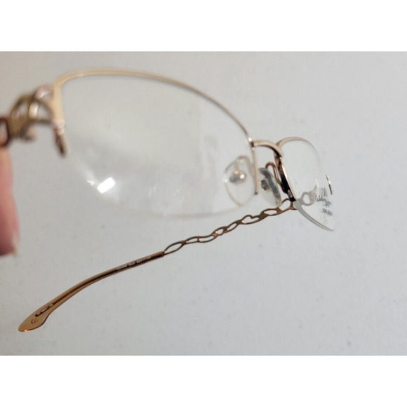 Catherine Deneuve Lunette Rose Gold Tone Frame Women's Eyeglasses Tester - Picture 8 of 8